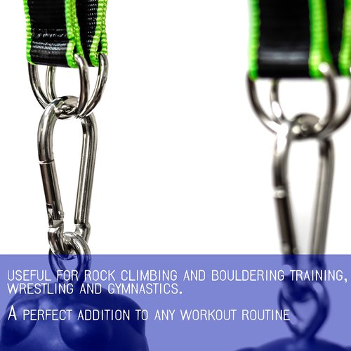 Trademark Innovations Pull Up Power Grip Balls Climbing Board Bouldering Hangboard Grip Trainers