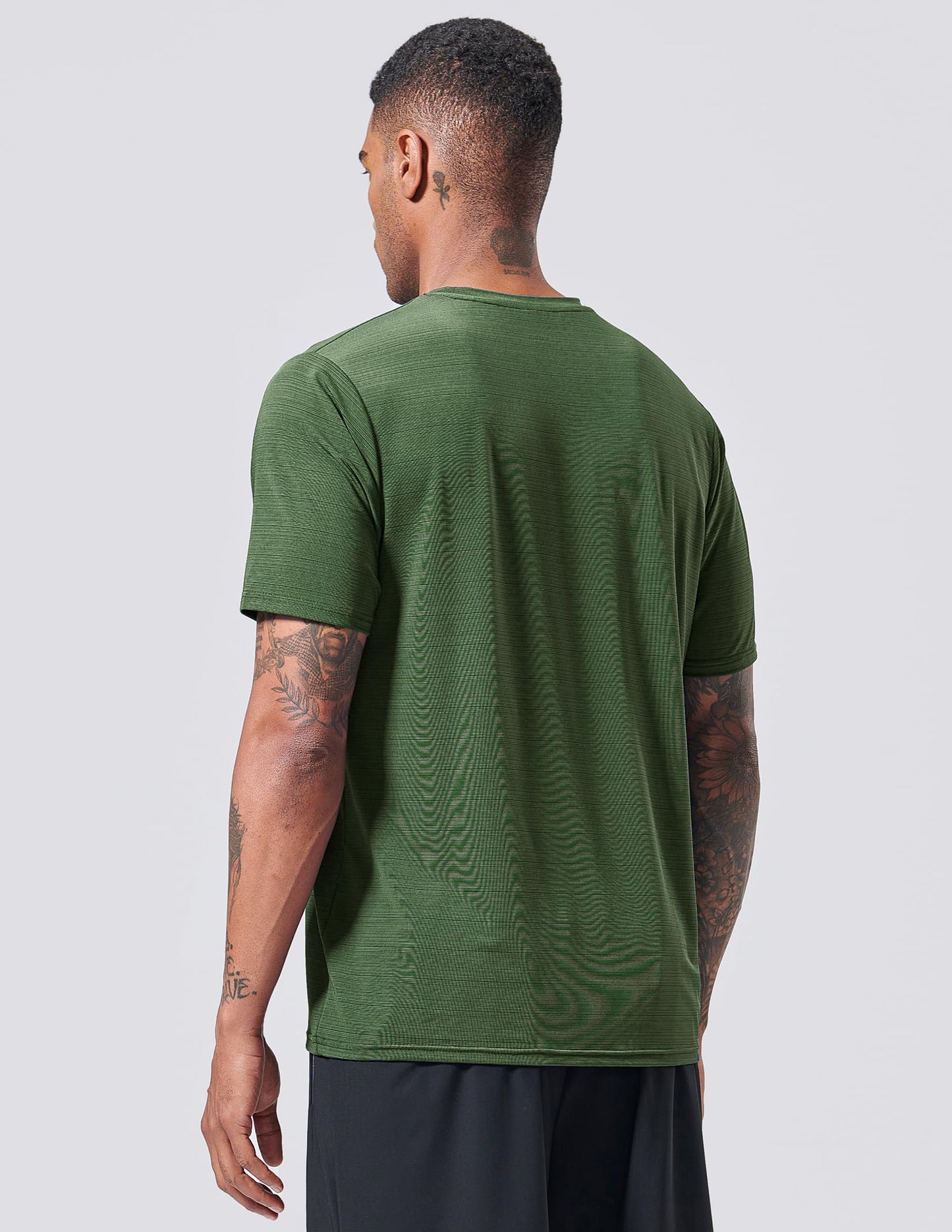5 Pack Men’s Active Quick Dry Crew Neck T Shirts | Athletic Running Gym Workout Short Sleeve Tee Tops Bulk (Set 12, 4X-Large)