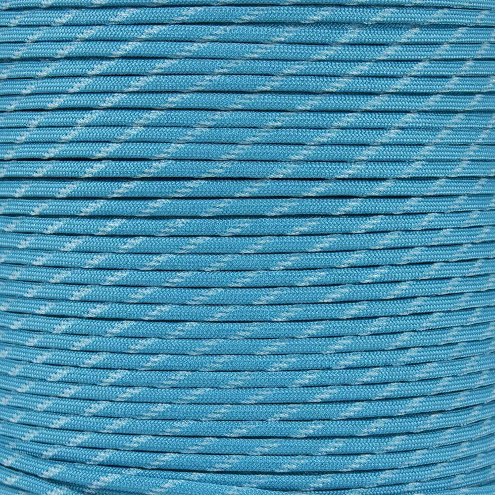 PARACORD PLANET 10 Feet Made Of 100% Nylon With 7 Inner-Core Strands Paracord Neon Turquoise Glow In The Dark