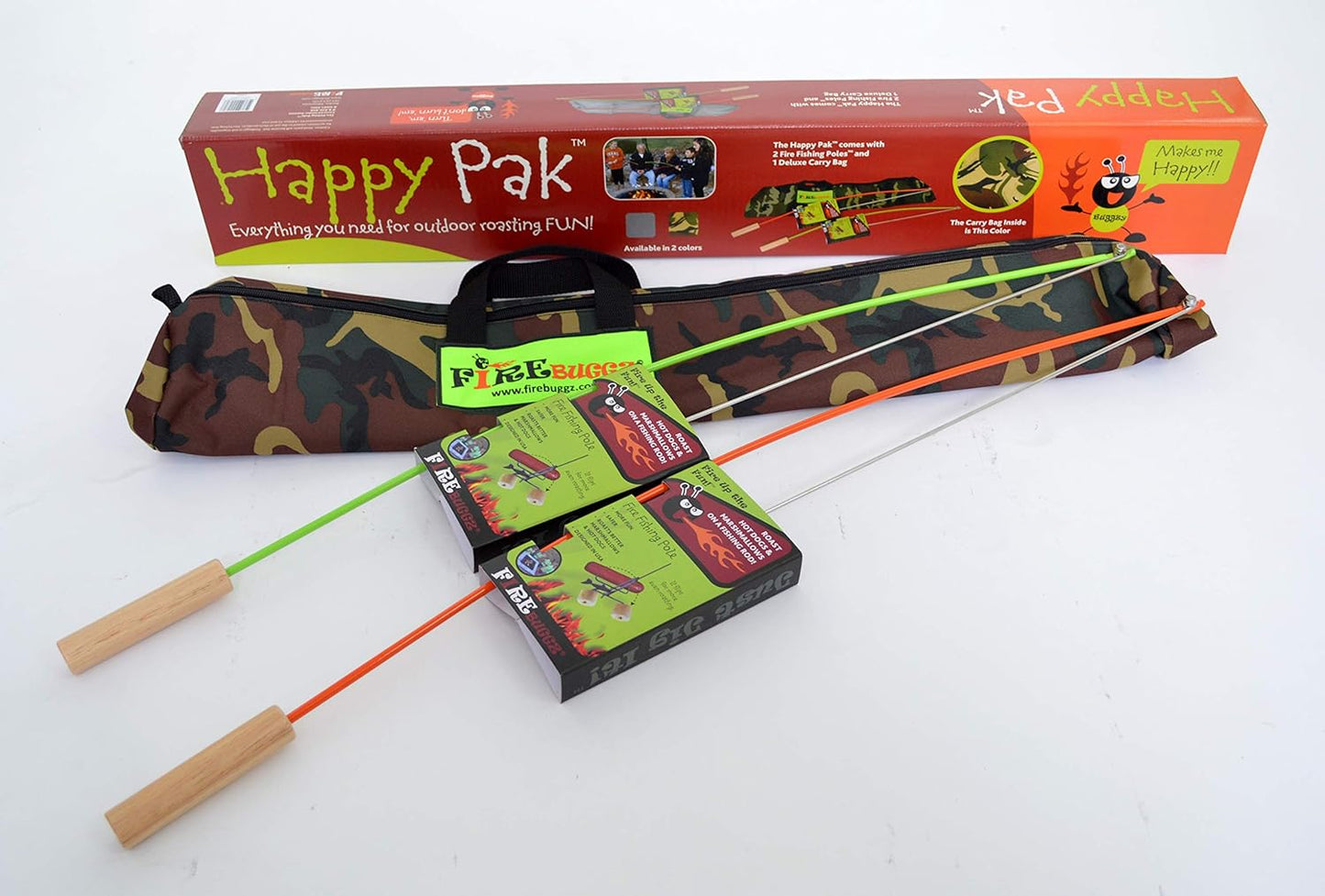 Fishing Pole Campfire Roasters Bundle Packs Campfire Roasting Sticks Outdoor Firepit Tools