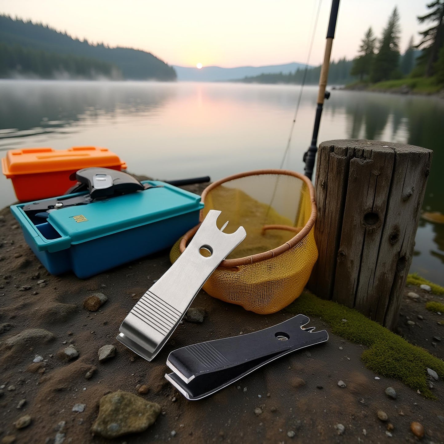 2 Pcs Fishing Line Cutter Nipper with Hook Eye Cleaner Pin Stainless Steel Scissors Cutting Tool Fishing Tool Fishing Line Cutter Nipper with Hook Eye Cleaner Pin Multi Functional Accessories
