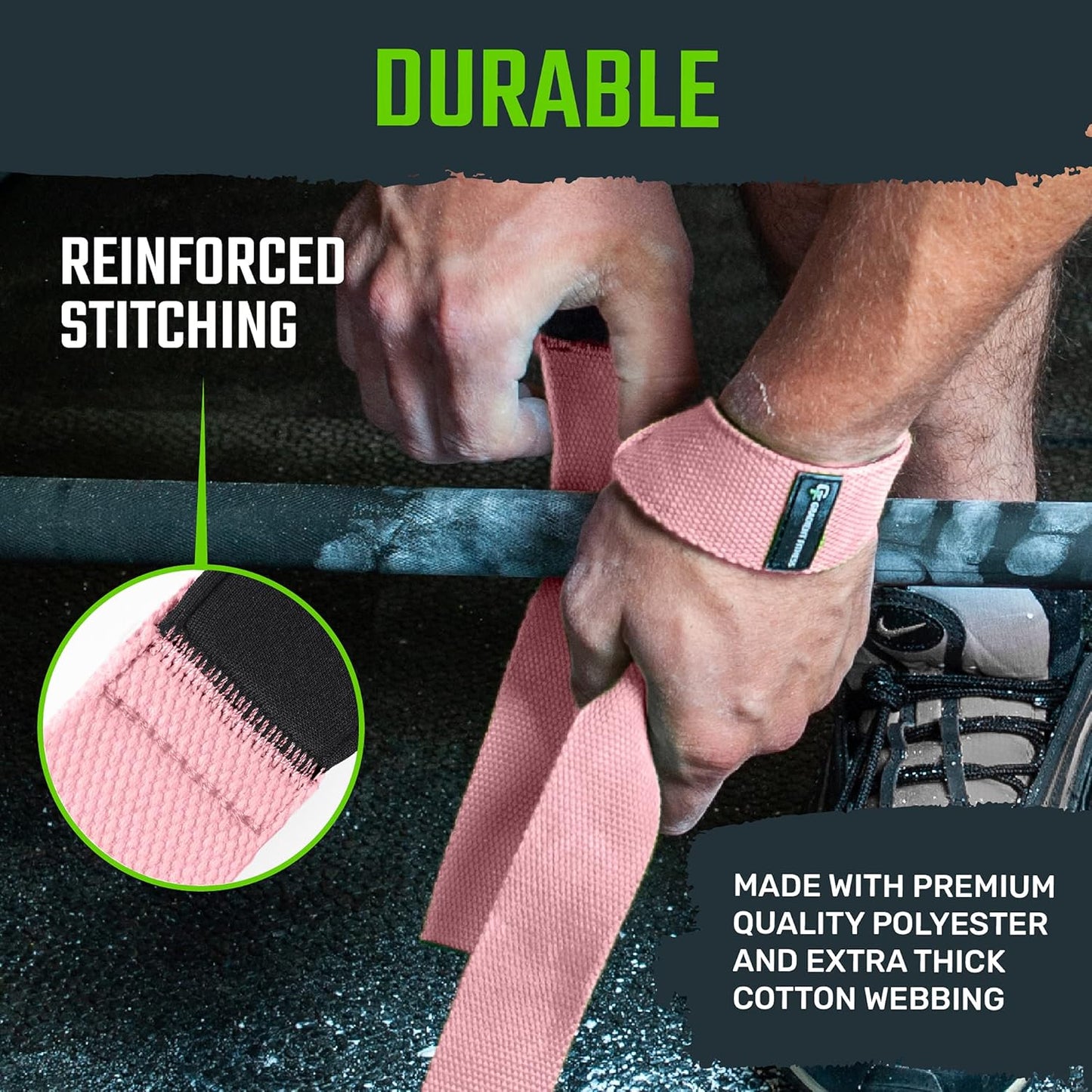 Gradient Fitness Lifting Straps | Wrist Straps for Weightlifting, Deadlift Straps, Lifting Straps for Weightlifting, Straps for Weight Lifting, Weight Lifting Straps for Men/Women, Gym Lifting Grips