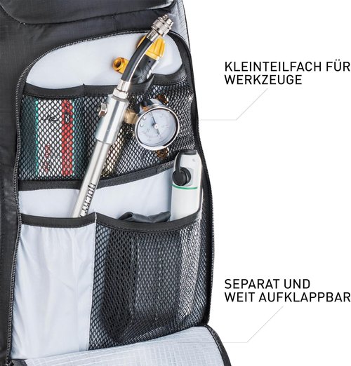 Evoc Black Backpack 16L - M/L Size, Lightweight & Durable Travel Gear