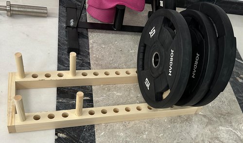 MAUMI Horizontal Plate Bar Rack, Wood
