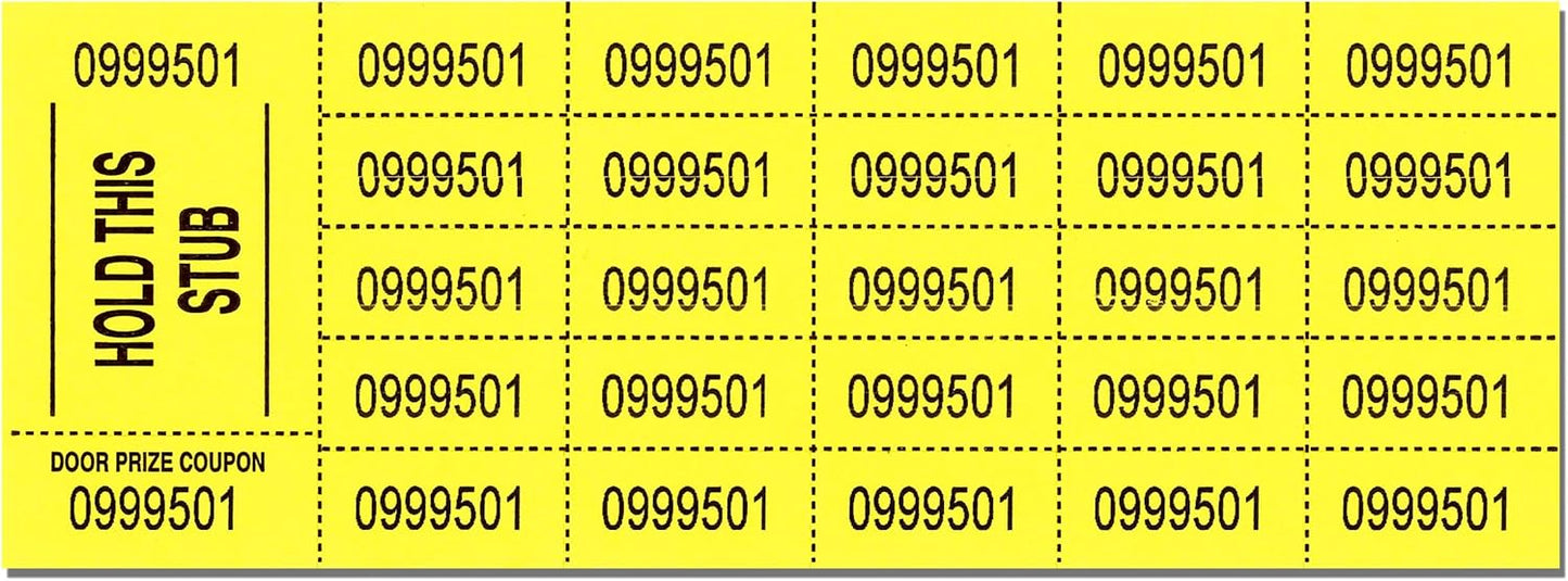 Auction Tickets - 500 Sheets (Blue)