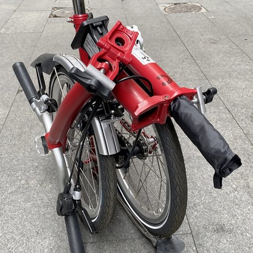 SUKOUSRAM Bike Carry Bag Waterproof Bike Travel Bag Storage Zipper Bag for Bromp ton Folding Bike Transport Carry Bag for Air Plane Train Car Travel