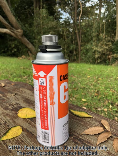 CAMPINGMOON 8oz Butane Canister Adapter Lockable Conver to Screw Type Catridge EN417 Lindal Valve Z10+Z11