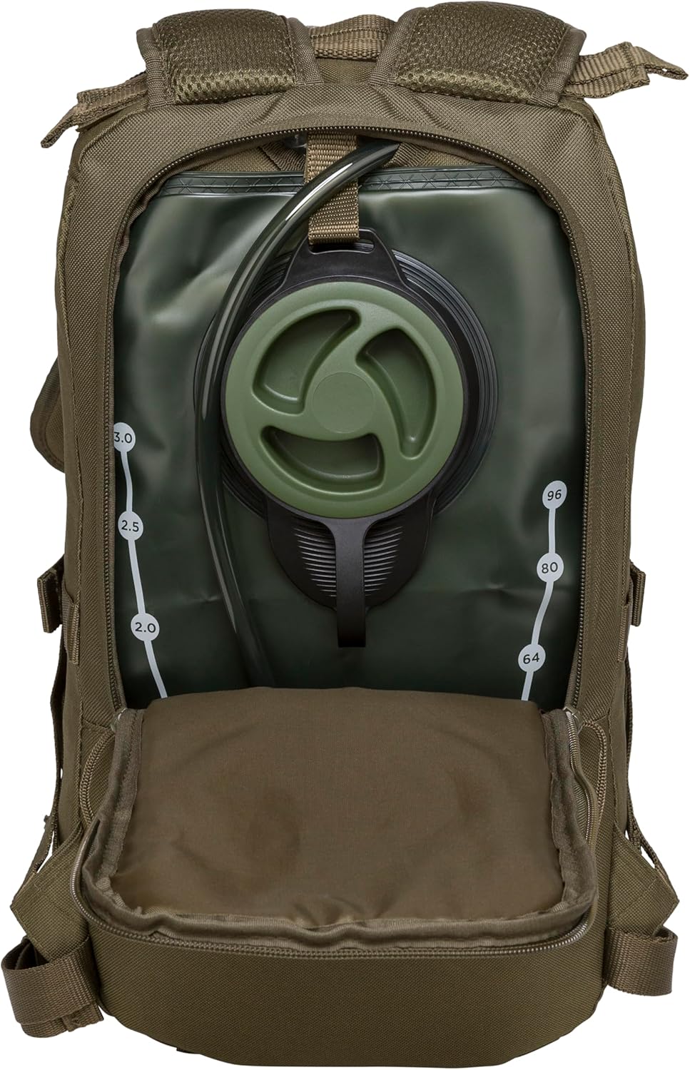 Surge Tactical Hydration Pack by Fieldline | Military Backpack with MOLLE System | Survival Bug Out Bag | 22L Storage Capacity + 3L Reservoir (Digital Sand)