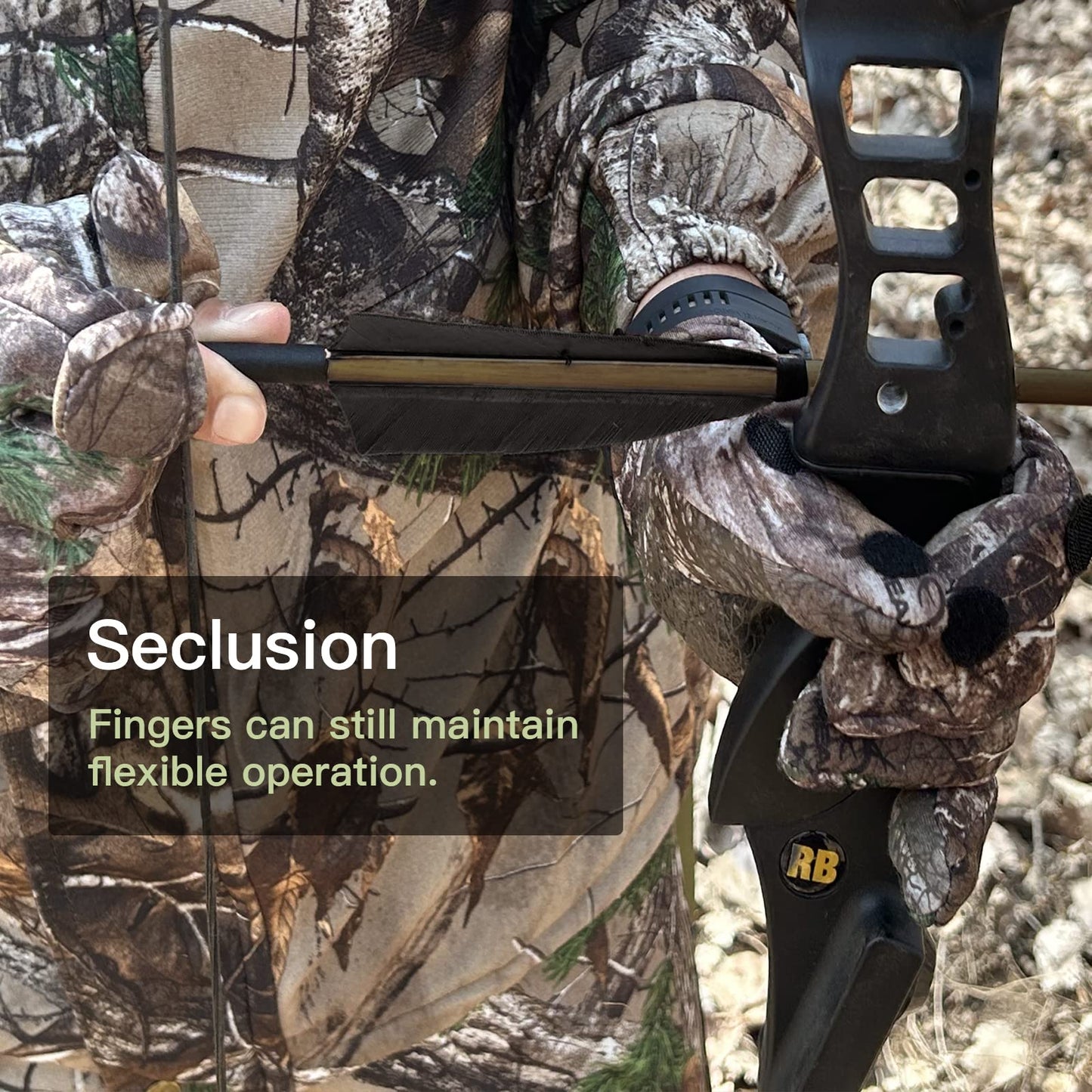 BEAUTI4U Hunting Equipment Hunting Gloves Camo Hunting Gear Men’s Camo Hunting Gloves for Outdoor Activities