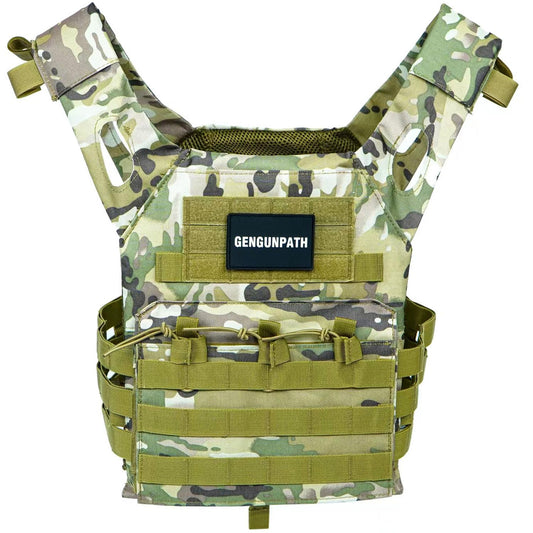 Gengunpath Tactical Vest for Outdoor Gear - Lightweight, Breathable, Adjustable, 600D Nylon Vest