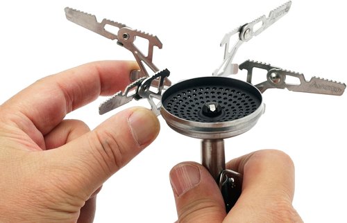Lightweight SOTO TriFlex & 4Flex WindMaster Stove Stand - Durable Stainless Steel, Stable Design