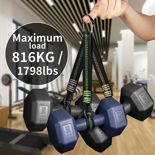 FresKaro 3pcs 25KN Climbing Carabiners with 5pcs Small Size Wiregate Carabiners for Keychain, Backpack, Hiking, Camping etc., Black Color