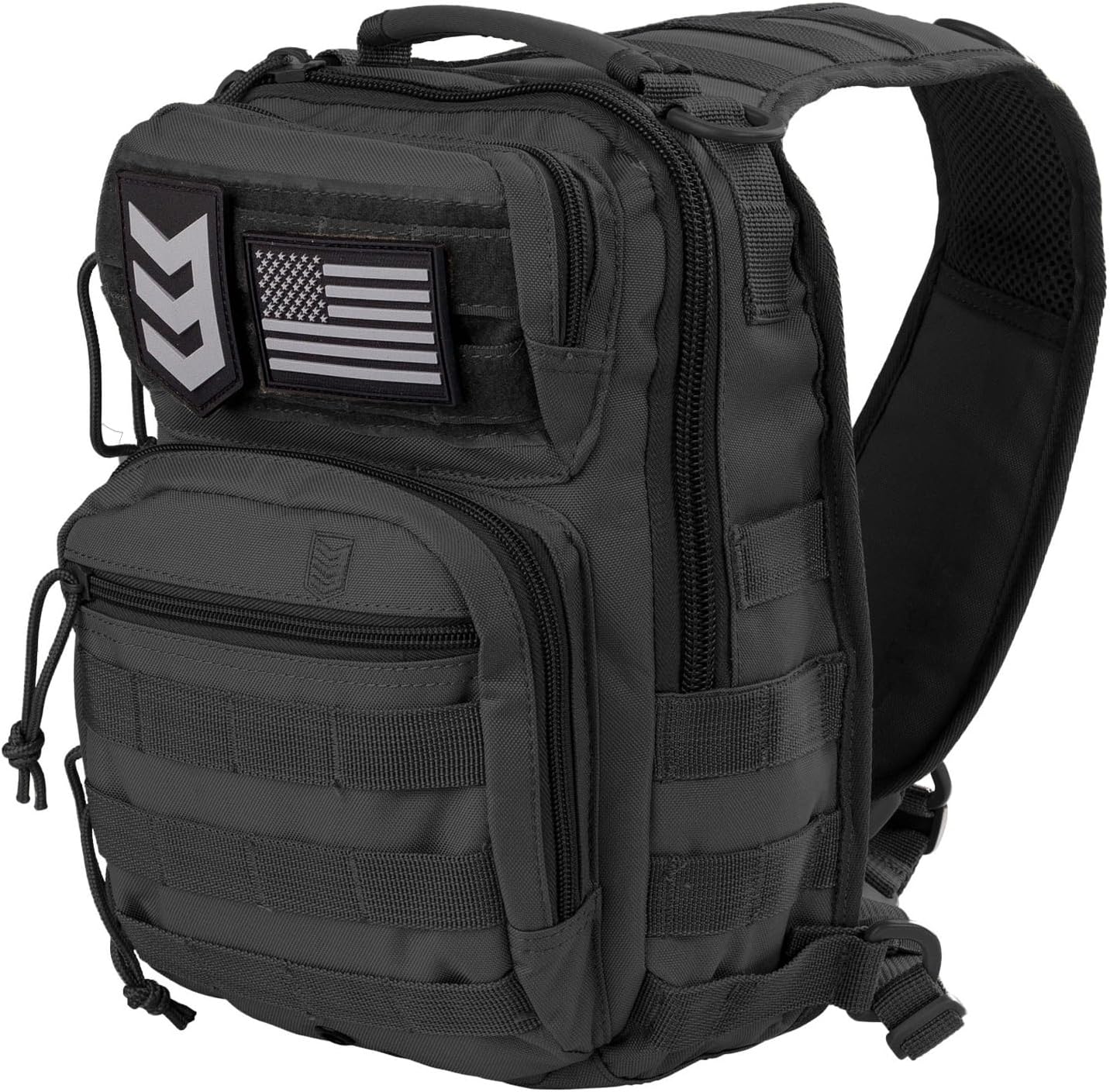 3VGEAR Posse EDC Sling Pack, 7L - MOLLE Compatible, Ambidextrous Strap - Rugged 600D Polyester Small Tactical Bag