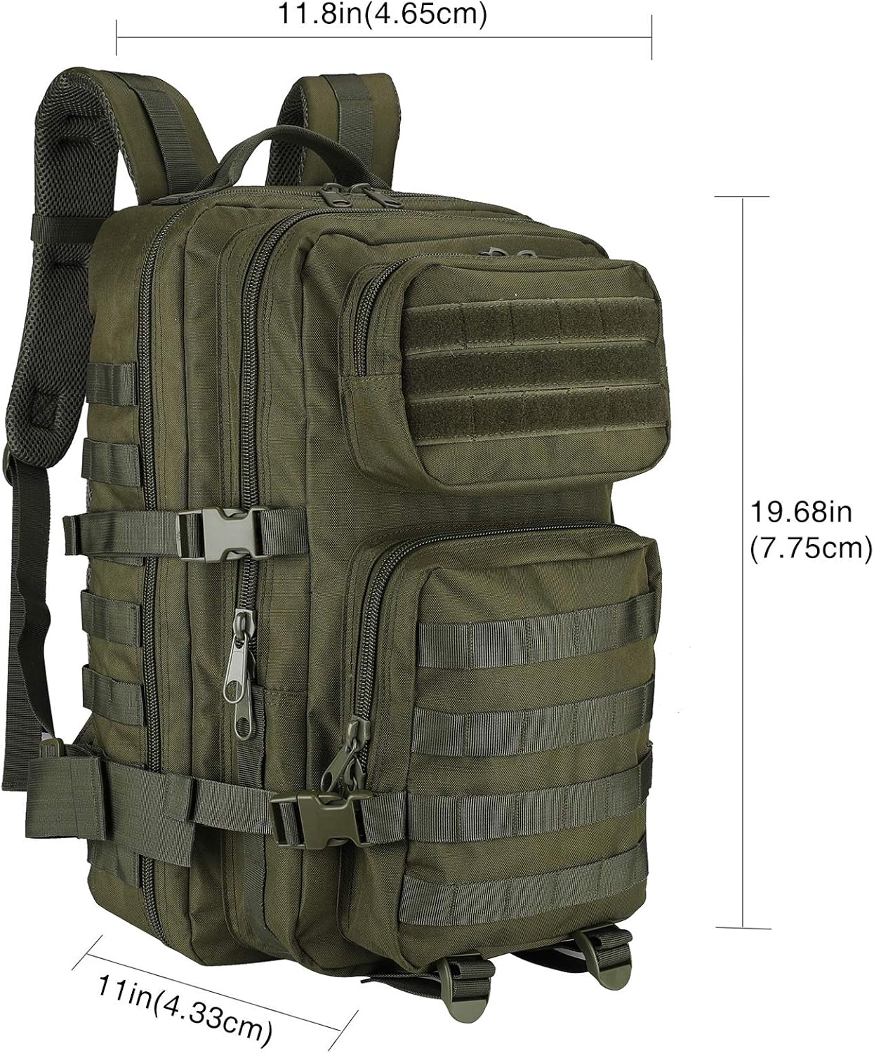 ProCase Tactical Backpack Bag 40L Large 3 Day Military Army Outdoor Assault Pack Rucksacks Carry Bag Backpacks