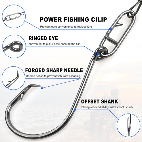 Catfish Float Rigs, Demon Dragon Style Catfish Rattling Line Float Lures Catfishing Spook Rattle with Circle Hooks 8/0 for Santee Cooper Rig Catfishing Tackle