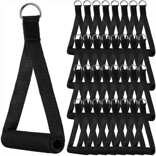 Sumind 40 Pcs Gym Exercise Handles Set Soft Replacement Handle Attachments Fitness Strap Cable Machine Attachment Grips Resistance Bands for Resistance Bands Home Workout Accessories Yoga Gift