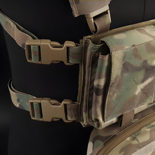 SCORYULE 4pcs 1"/2.5cm Buckle, Quick Attach Surface Mount Buckle, Secure & Reliable, Tactical Mil-spec, MOLLE PALS Webbing, Hunting Vest Modular Attachment Point