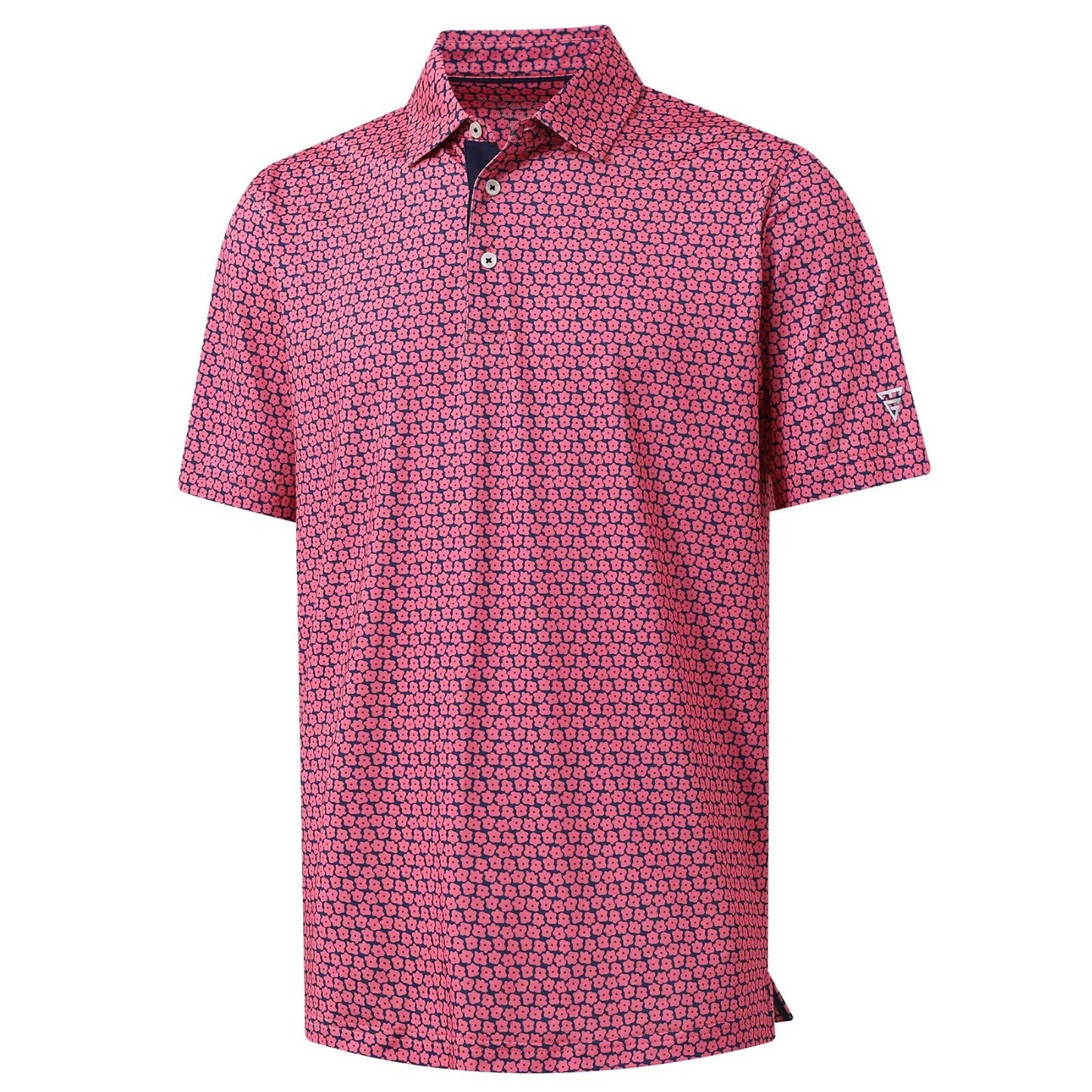 M MAELREG Golf Shirts for Men Dry Fit Print Patterns Performance Moisture Wicking Mens Polo Shirts Short Sleeve