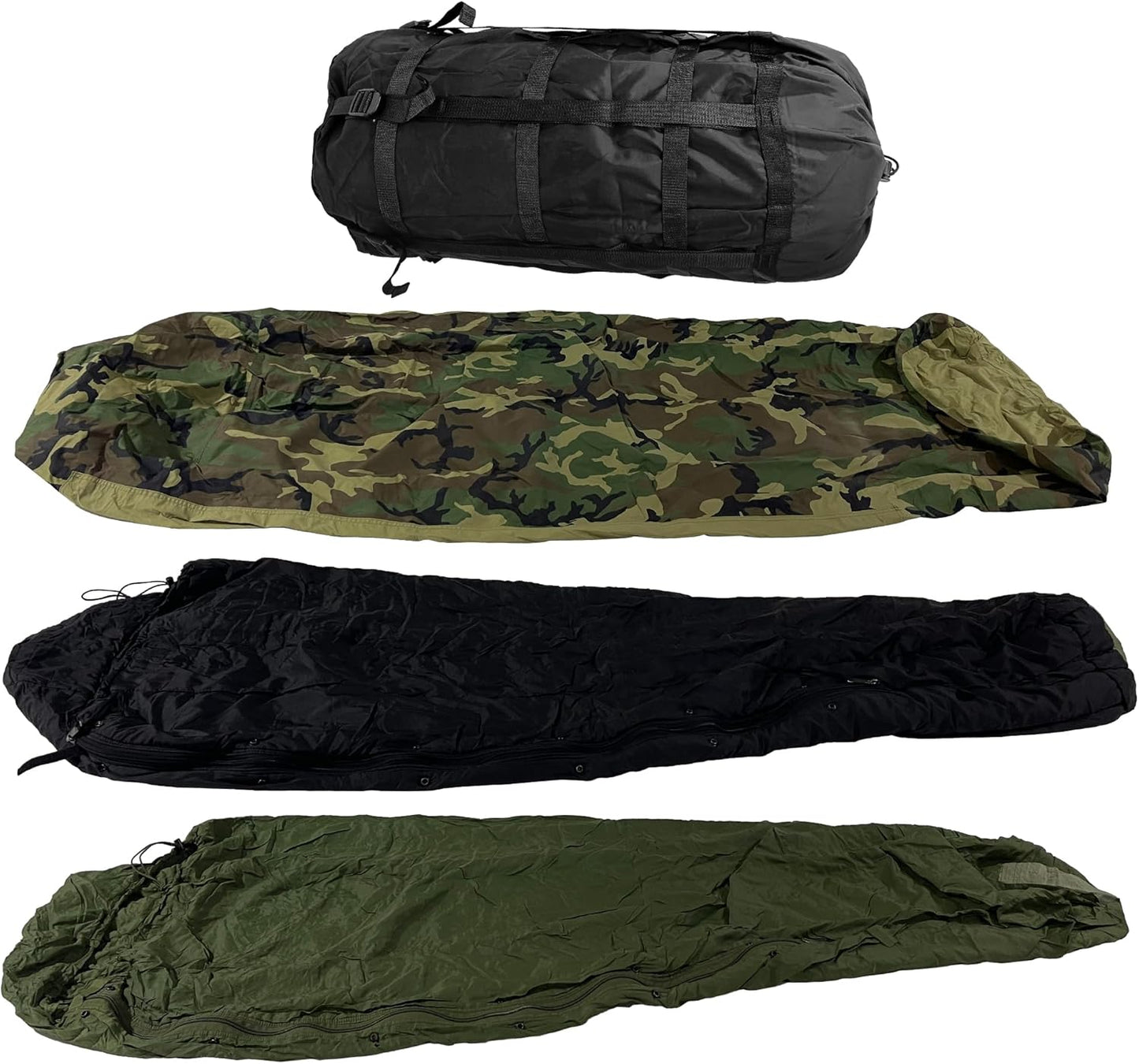 Military Modular Sleep System 4 Piece with Goretex Bivy Cover and Carry Sack