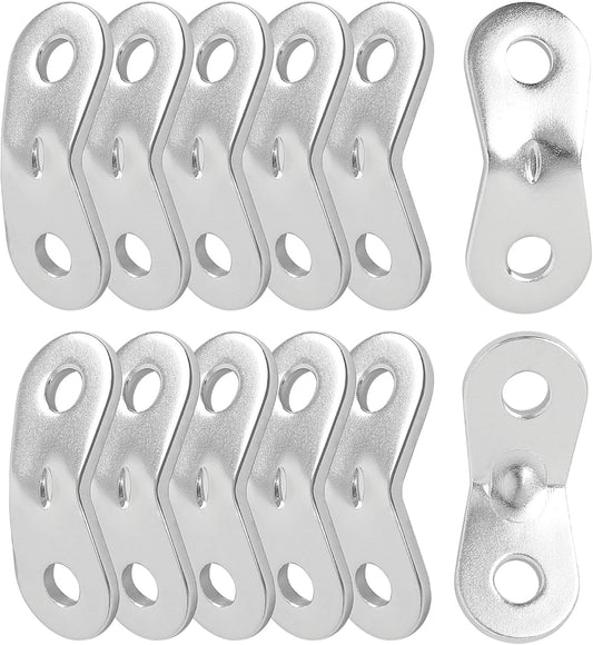 uxcell 12PCS Aluminum Alloy Guyline Rope Tensioner, Adjustable Cord Adjuster Tent Tensioners for Camping Accessories, Guy Line Adjusters Wind Rope Buckle for Outdoor Hiking Silver Tone