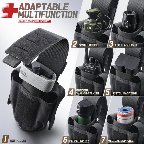 WYNEX Tourniquet Holder Pouch, Tactical TQ Belt IFAK Pouch Trauma Shears Holder Tourniquet Holster Universal EMT Medical MOLLE Attachment for Duty Belt Vest Carrier Accessories