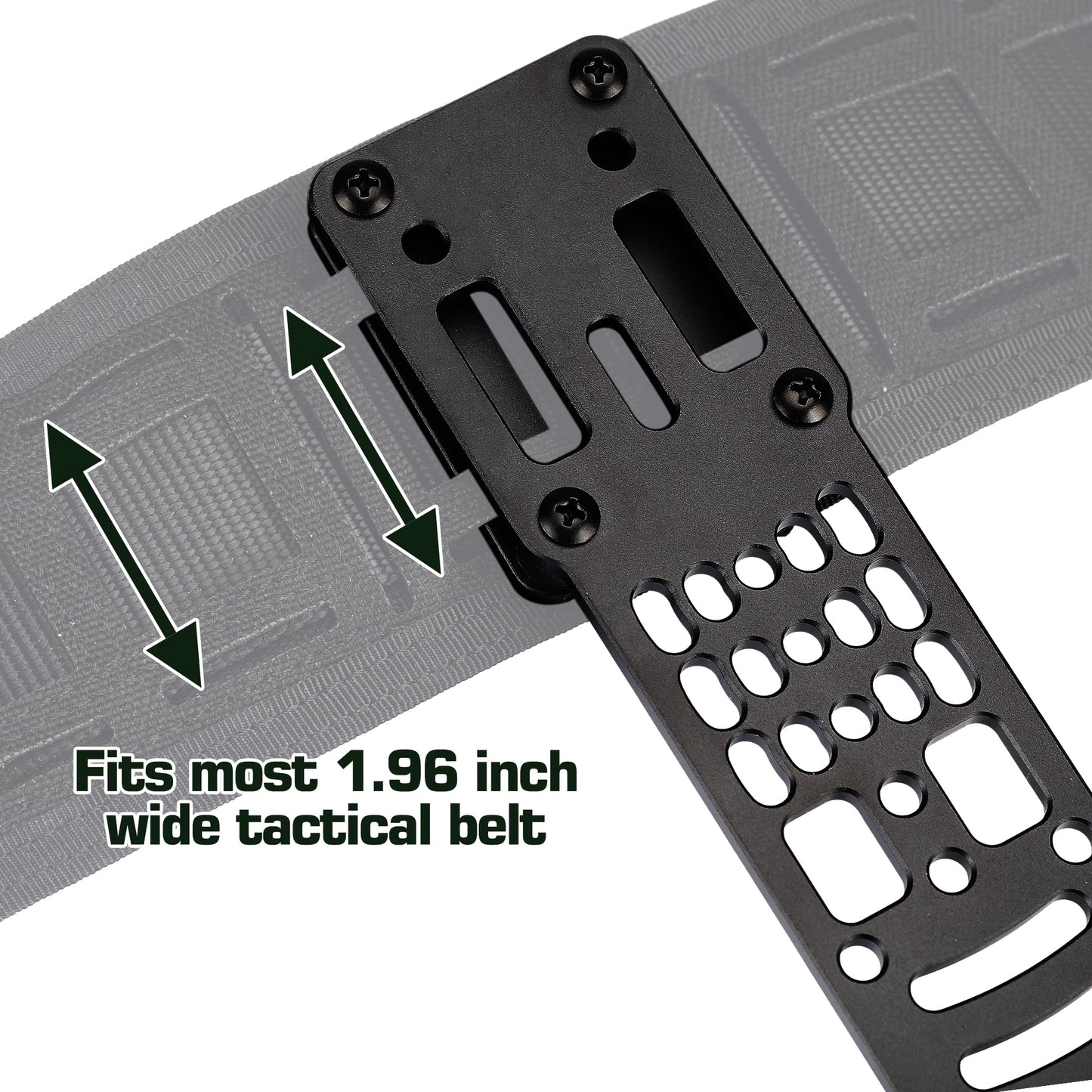 Guayma Drop Leg Holster Adapter Duty Belt Accessories for QLS Kit,Modular Holster Adapter with Thigh Strap Airsoft Tactical Police Gear,BK