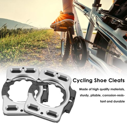 Kodrily Road Bike Cleats, Aluminum Bike Cleat Cover, 1 Pair Quick Release Cycling Pedal Cleat Covers, Sturdy Cycling Shoe Cleats Converting Adapters Replacement for X1 X2 X5