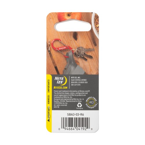Nite Ize S-Biner Aluminum Dual Carabiner - Size 3 - Blue - 5 Count (5 Pack)