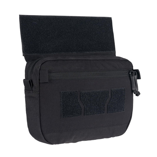 IDOGEAR Tactical Drop Dump Pouch Dangler Pouch Vest Admin Pouch Molle Utility Tool Organizer Pouch with Hook and Loop Panel for JPC AVS CPC Vest for Outdoor Sports (Black)
