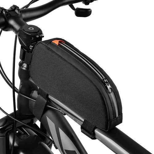 VENFOREST Bike Top Tube Bag Waterproof Bicycle Front Frame Bag Top Tube Bike Pouch for Road Mountain Bicycle Outdoor Cycling Travel Hiking