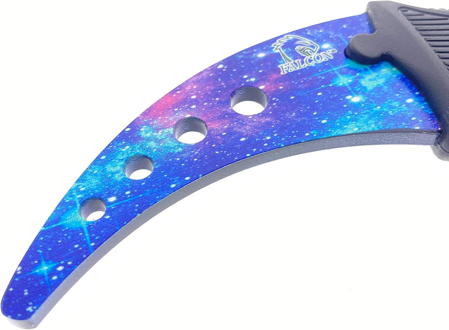 Falcon 7.5" Tactical Fixed Blade Training, No Edge. For Training Purpose Only (Black)