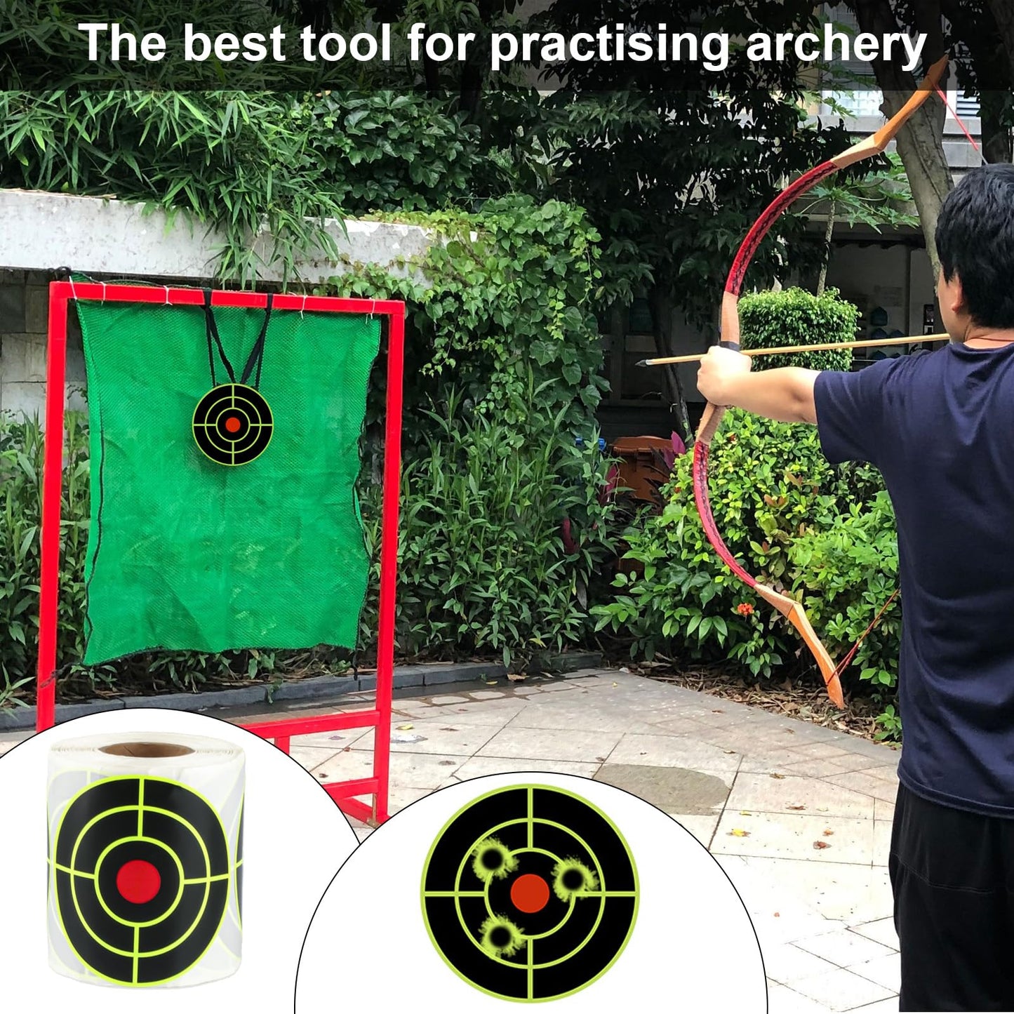 3 Inch Splatter Targets for Shooting & Archery Practice (1 Roll/200 Pcs)