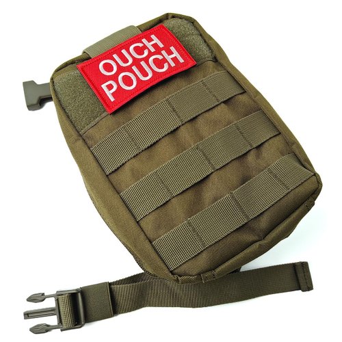 ZESION Ouch Pouch Patch, First Aid Morable Patch Perfect for Tactical IFAK, Tactical Hook and Loop EMT Patches 2 Packs for IFAK Plate Carrier Backpacks/Red