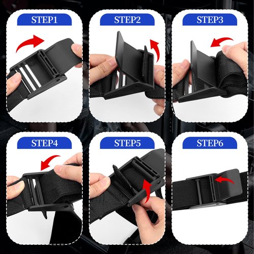 ROSYQUARZ Booty Bands, Blood Flow Restriction Bands, Arm Bands Adjustable Gym Straps for Occlusion Training, Help Increase Muscle Mass in Women & Men Without Heavy Weight Lifting (Black)