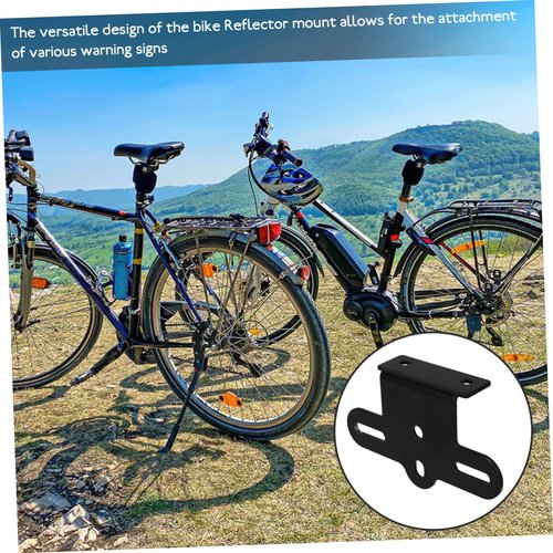 HEALLILY Bicycle Rear Rack Bracket for Bicycle Reflector Rear Reflector Mounting Kit Holder Bike Bet Part for Bike