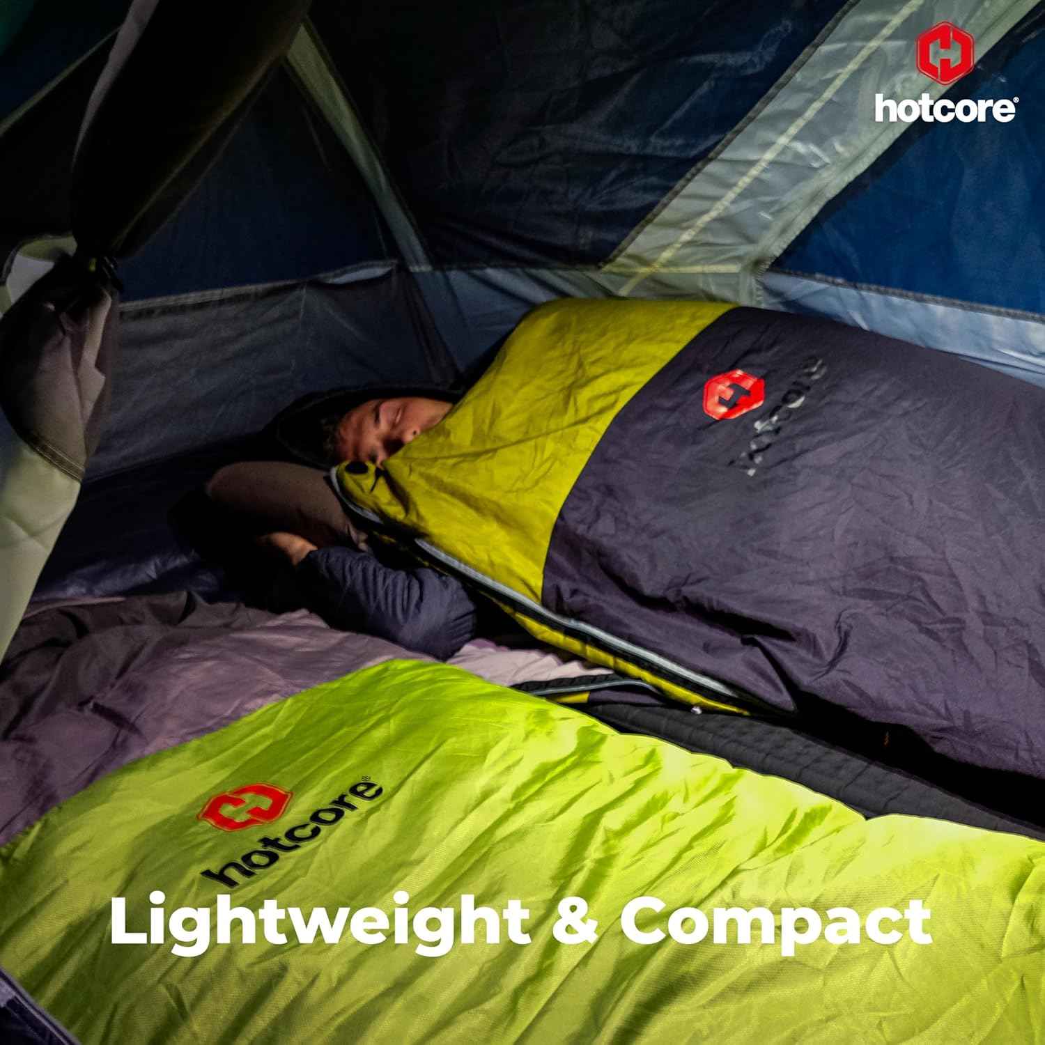 R Series Lightweight Compact Sleeping Bag - Multi-Season, 44°F to -22°F, 90” x 34”