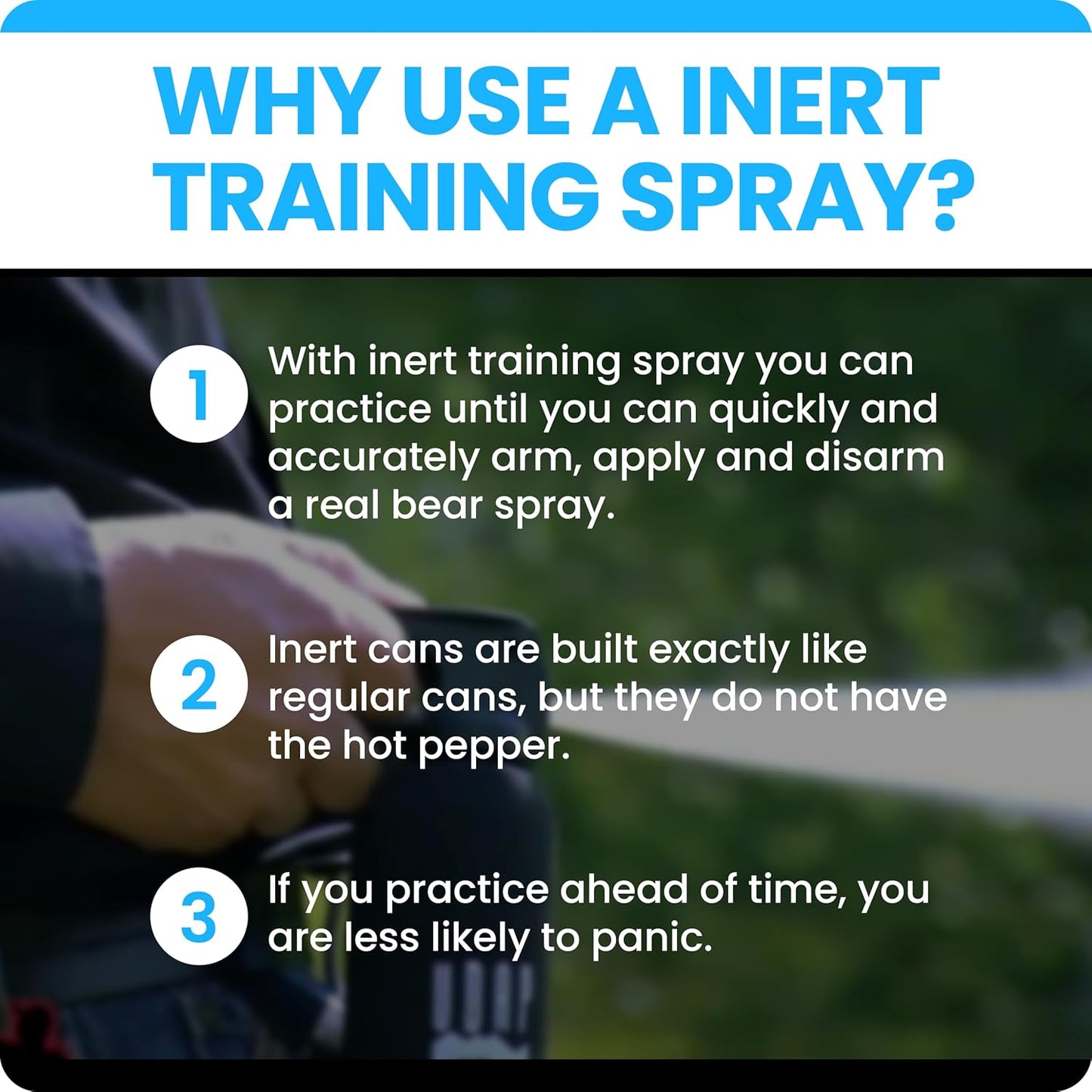 UDAP/Griz Guard Inert Training Unit - Practice Bear Spray Canister, No Active Pepper Ingredient, 12I, 7.9 oz