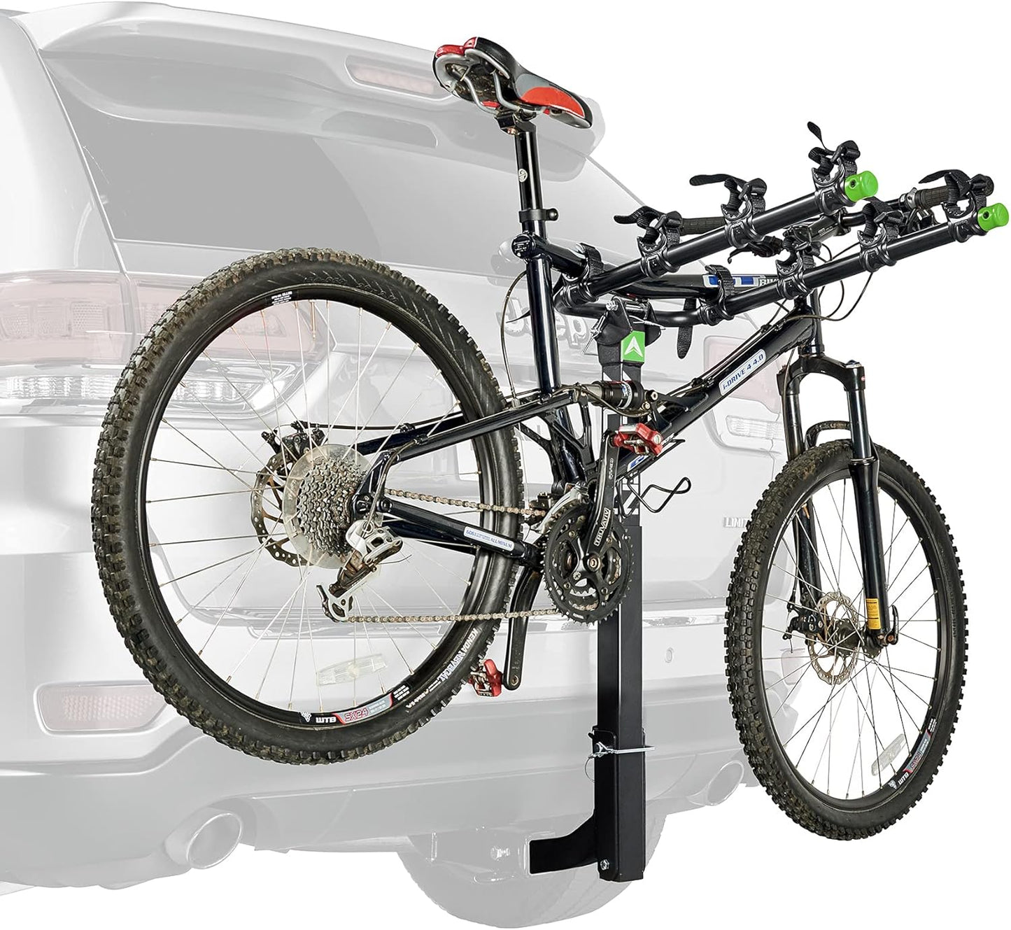Allen Sports Deluxe Locking Quick Release 4-Bike Carrier for 2 Inch Hitch, Model 542QR, Black