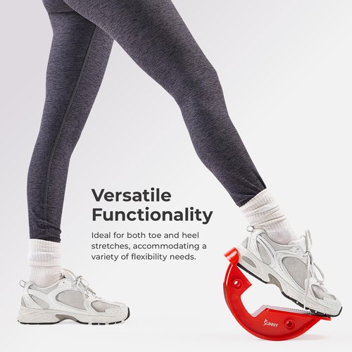Sunny Health & Fitness Calf Stretcher and Foot Rocker for Plantar Tight Calves Relief Hamstring Ankle Strengthener Facetious Sling Stretch Fighter Stretching Device Mobility - NO. 108-RD