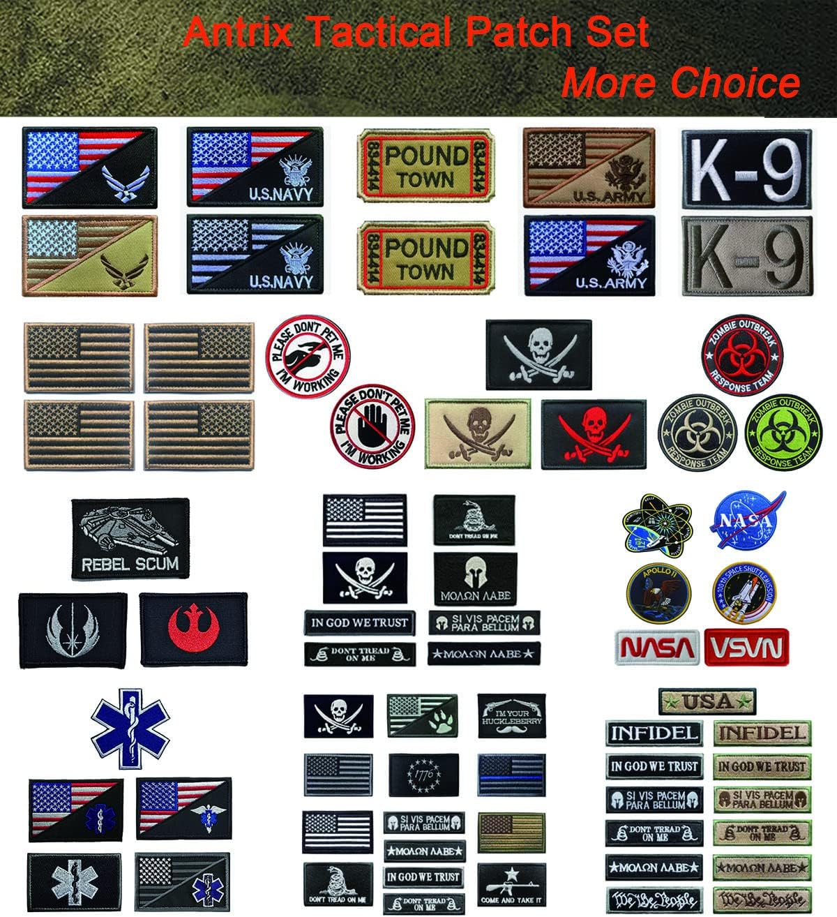 Antrix Galactic Empire Empire Target Tactical Applique Fastener Hook and Loop Military Movie Film Galactic Empire Badge Patch -Dia.3.15"