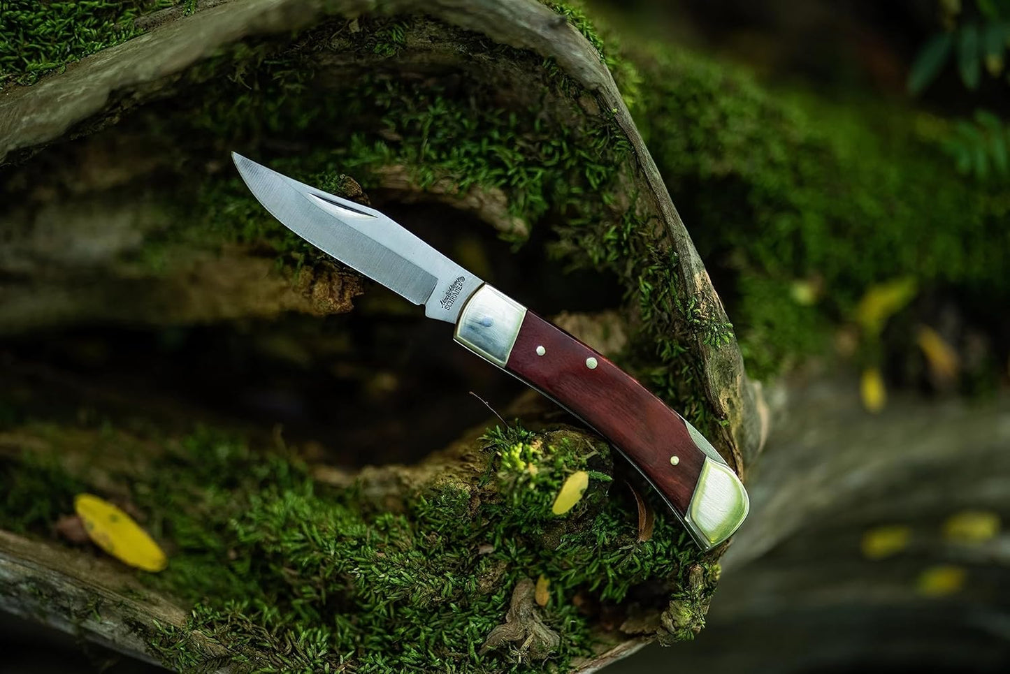 Uncle Henry LB5 Smokey Lockback Folding Pocket Knife Brown, 6-1/2"
