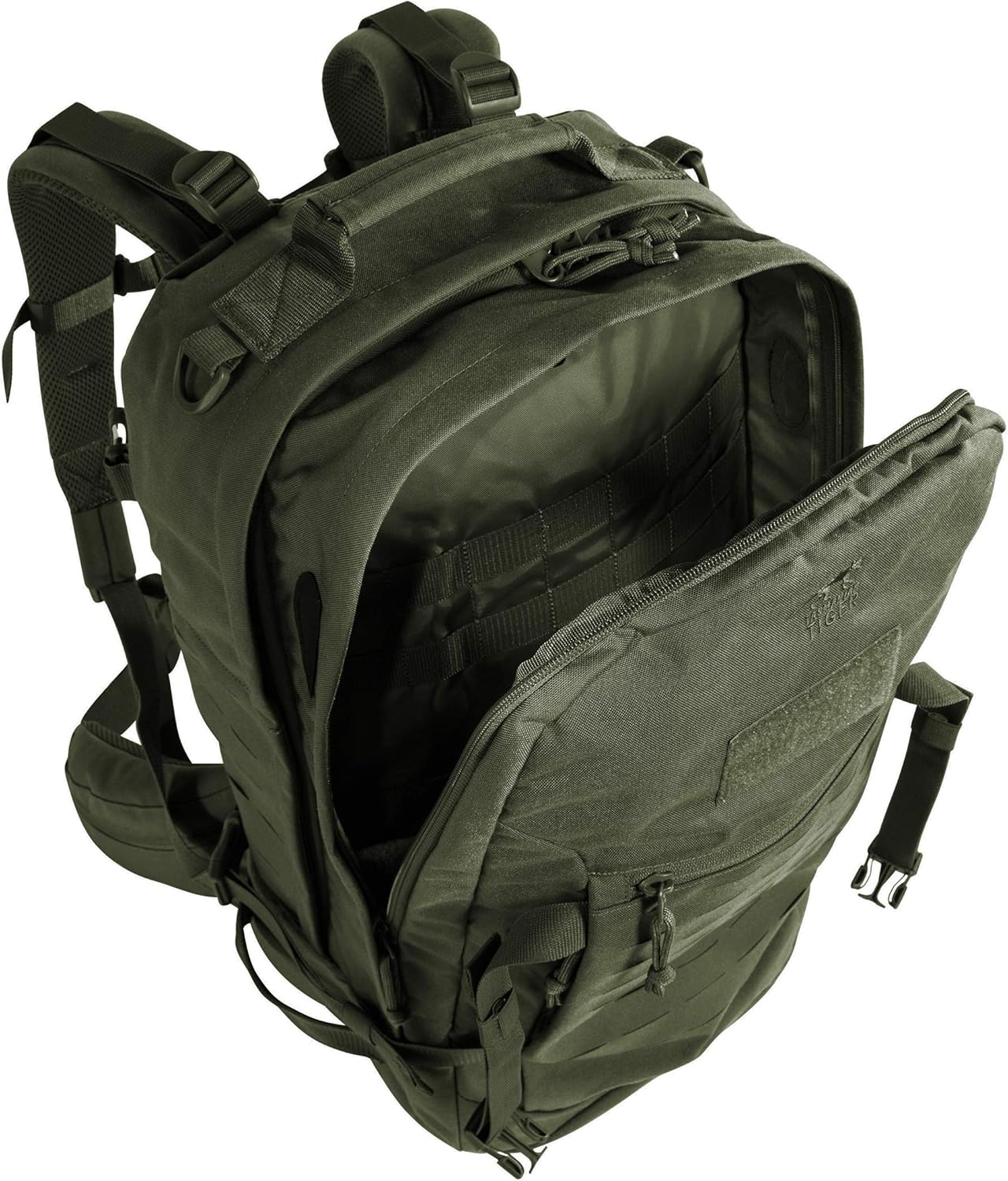 Tasmanian Tiger Mission Pack Mk II, 37L Combat Backpack with Laser Cut MOLLE System, YKK RC Zippers, Olive