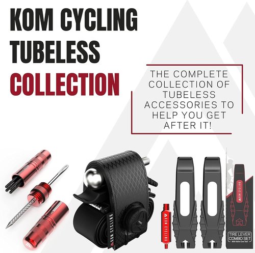 KOM Cycling Tubeless Sealant Injector Syringe and Presta Valve Core Removal Tool by Designed for Stans No Tubes sealant and Other sealants …