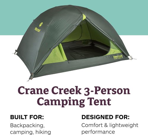 MARMOT Crane Creek 2P/3P Camping and Backpacking Tents & Footprints