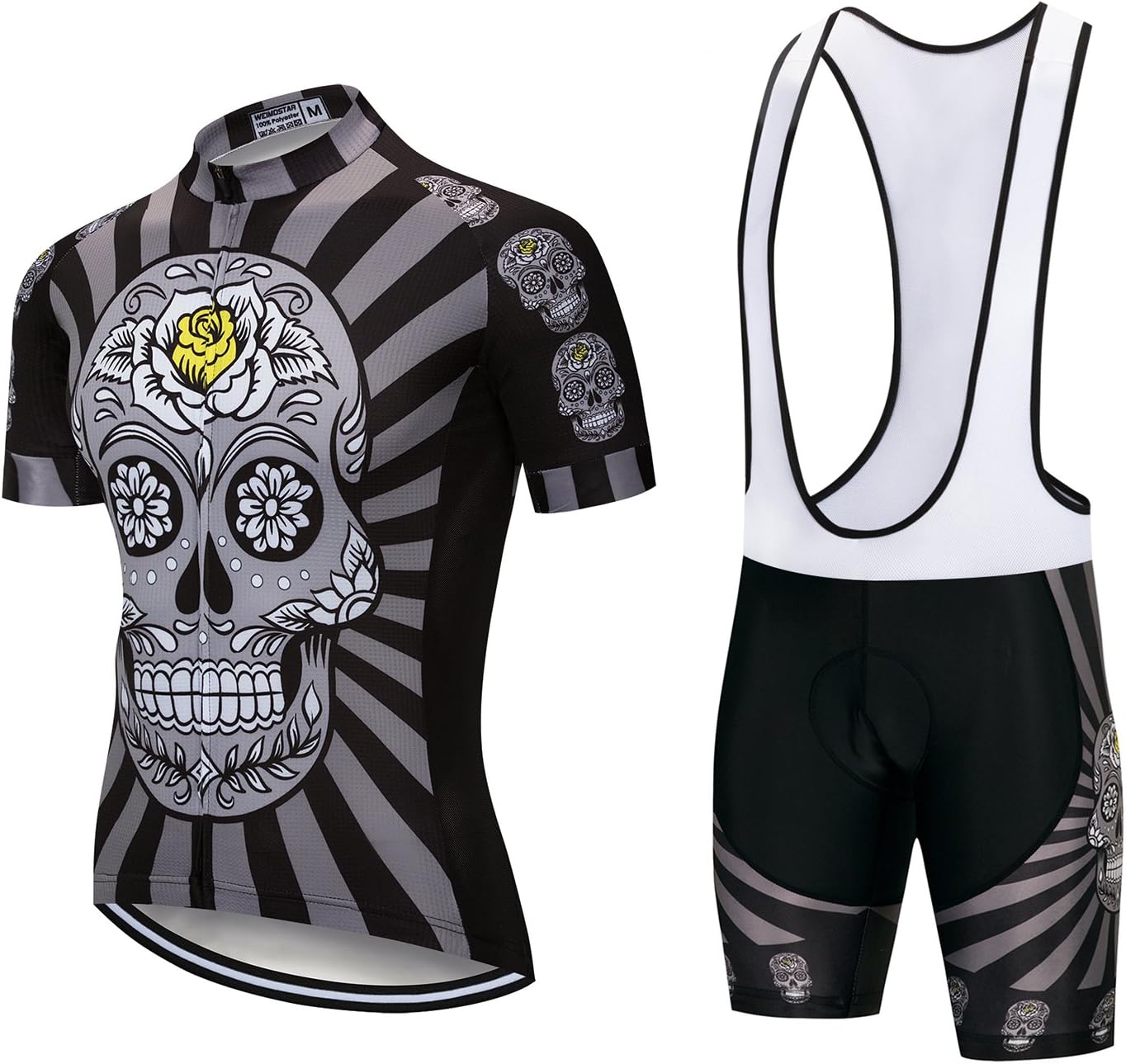 JPOJPO Cycling Jersey Men, Mountain Bike Shirt Tops S-5XL - Breathable and Quick Dry