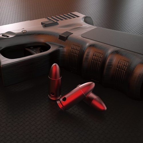CTPAUITF Training Snap Caps Dummy Rounds, Durable CNC-Machined Aluminum Alloy Safe for Handling Drills & Dry Fire Practice, Ideal for Shooting Skill Training. (9mm-red(6 Rounds))