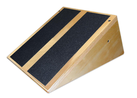 Rehabilitation Advantage Inclined Calf Stretcher Slant Board – 30° Angle, Birch Wood with Non-Slip Surface – Made in USA – Shin Splint, Achilles Tendon & Calf Strain Relief – 400 lb Capacity