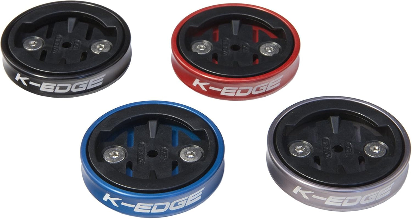 K-Edge | Gravity Top Cap Bicycle Computer Mount | Wahoo | Black