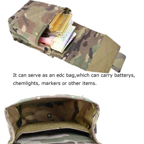 Molle Admin Pouch with Elastic Mag Insert,SABADO Multifunctional GP Pouch Utility Tools Storage,EDC Bag Fit Tactical Vest and Belt