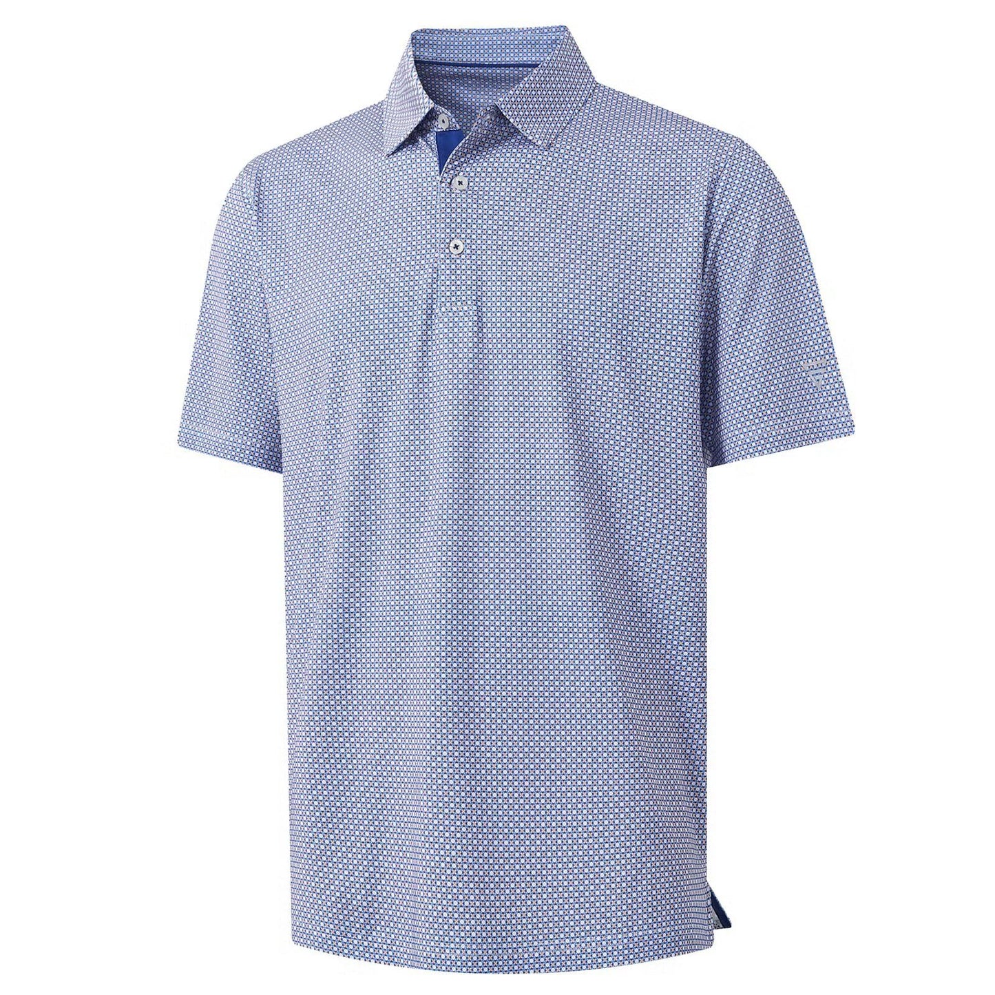M MAELREG Golf Shirts for Men Dry Fit Print Patterns Performance Moisture Wicking Mens Polo Shirts Short Sleeve